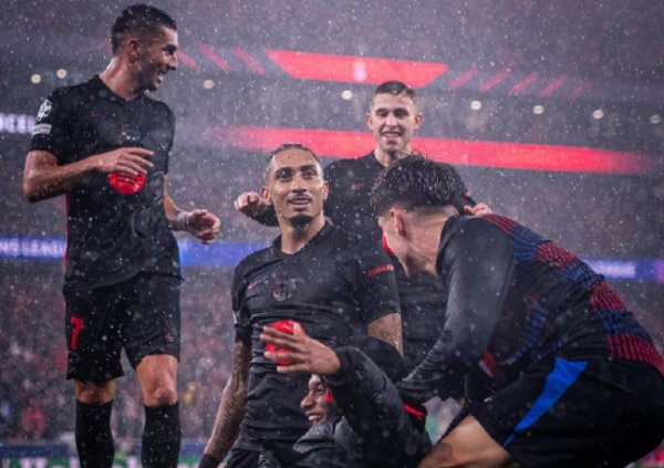 欧冠-拉菲尼亚绝杀莱万双响 巴萨5-4本菲卡