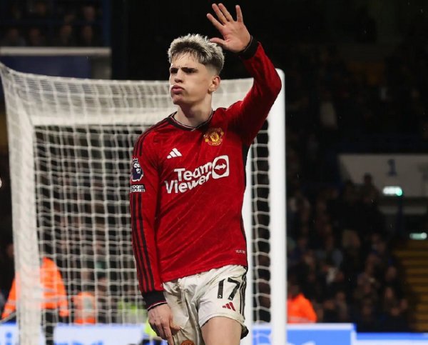 曼联为加纳乔标价6500万 只好钱到位也不黑白卖品