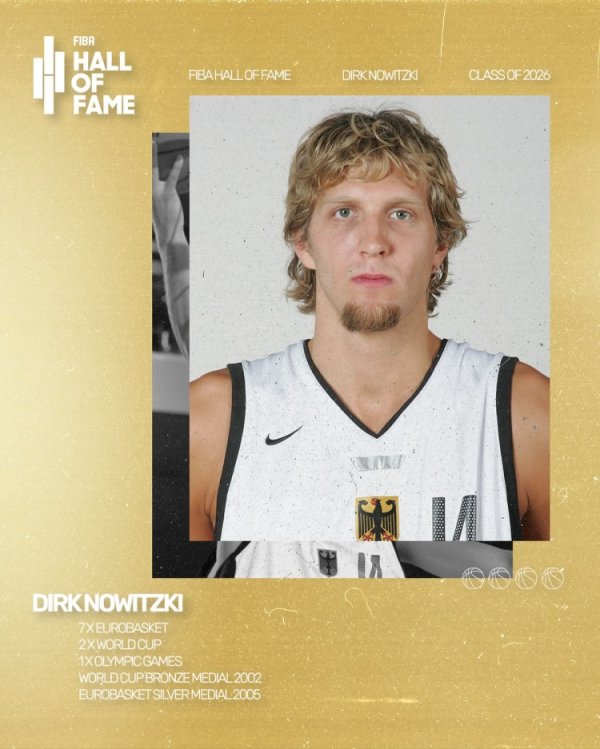实至名归!德国男篮国度队祝愿诺维茨基入选2026海外篮联名东谈主堂